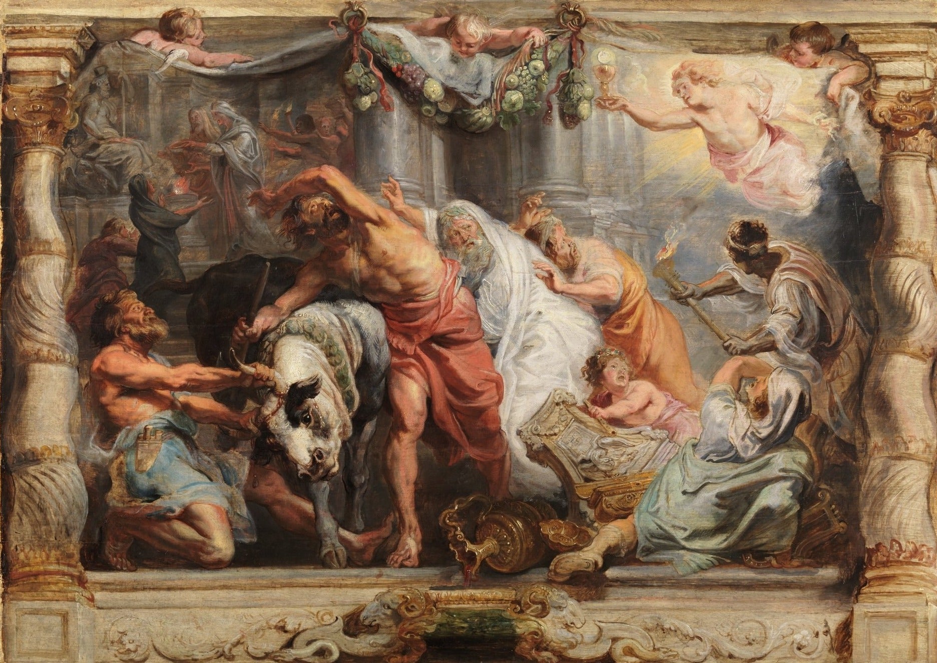 Le Triomphe de l'Eucharistie sur l'Idolâtrie - Peter Paul Rubens