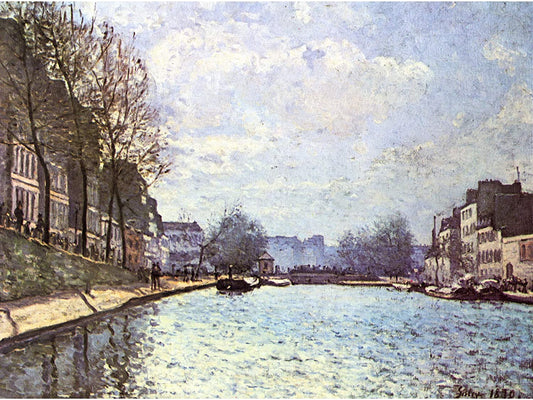 Vue sur le canal Saint-Martin - Alfred Sisley