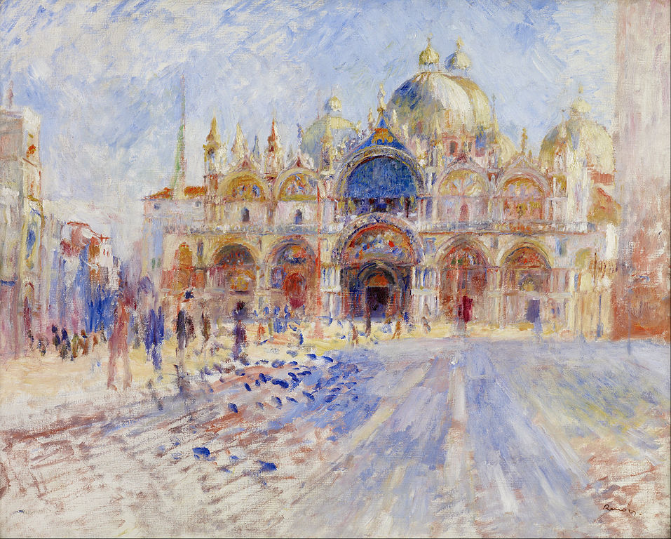Place Saint Marc à Venise - Pierre-Auguste Renoir