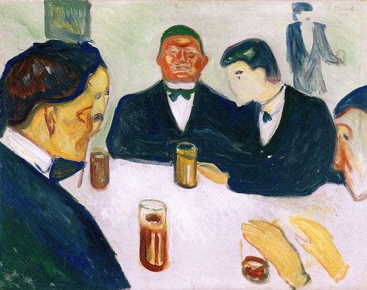 Hommes buvant - Edvard Munch
