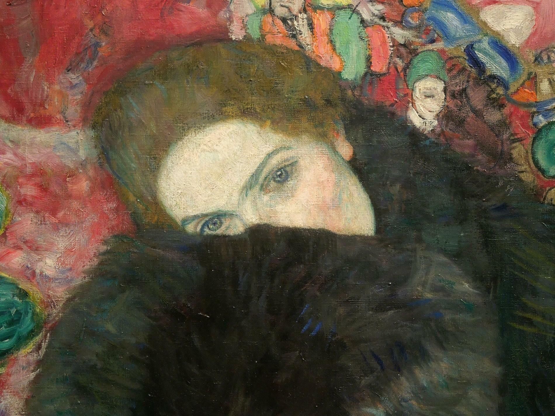 Dame avec un manchon - Gustav Klimt