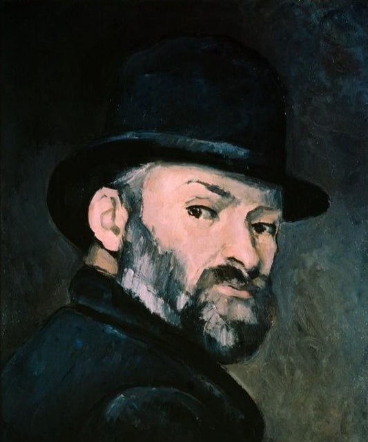 Autoportrait au chapeau melon - Paul Cézanne
