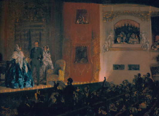 Théâtre du Gymnase in Paris - Adolph von Menzel