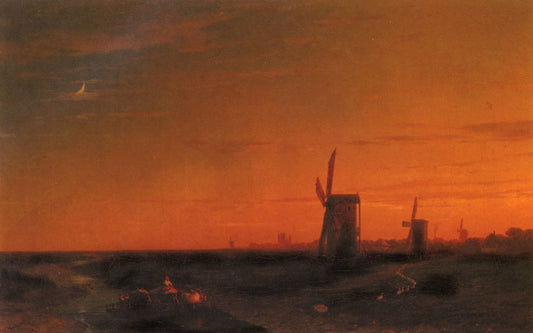 Payage avec moulins - Ivan Aïvazovski