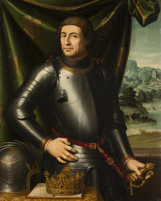 Portrait du roi Alphonse V d'Aragon - Vicente Juan Masip