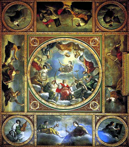 Une allégorie de la paix et des arts sous la couronne anglaise - Artemisia Gentileschi