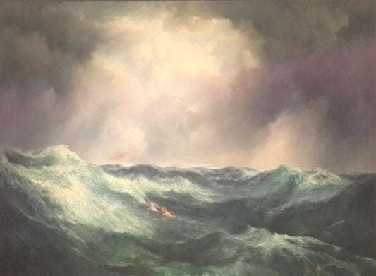 Une mer en colère, 1887 - Thomas Moran