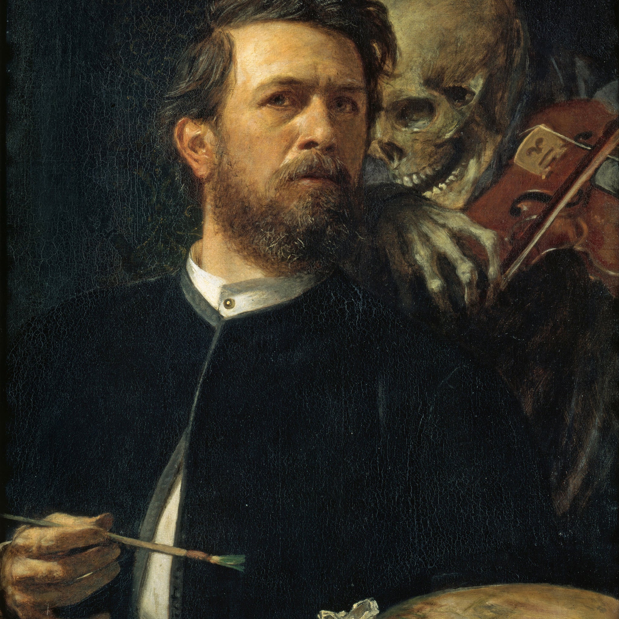 Autoportrait avec la Mort en train de tripoter - Arnold Böcklin