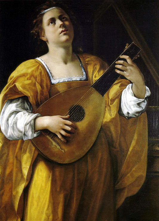 Sainte Cécile joue du luth - Artemisia Gentileschi