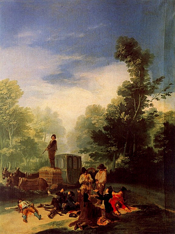 L'Attaque de la diligence - Francisco de Goya