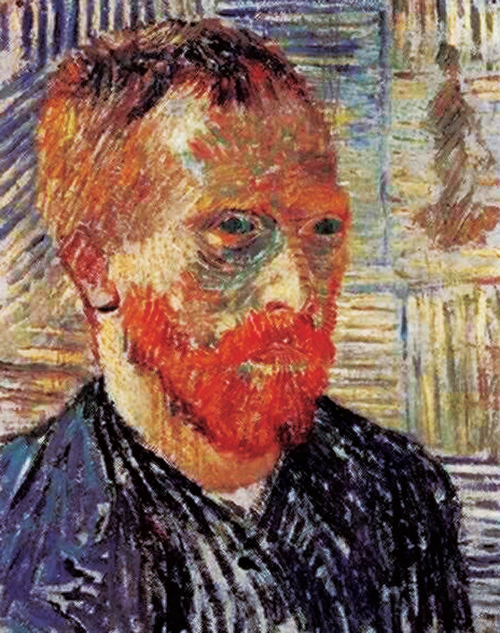 Autoportrait avec une estampe japonaise - Van Gogh