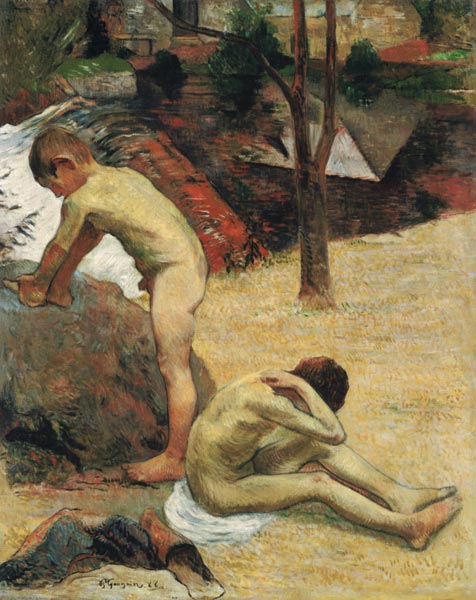 Baignade des garçons Breton - Paul Gauguin