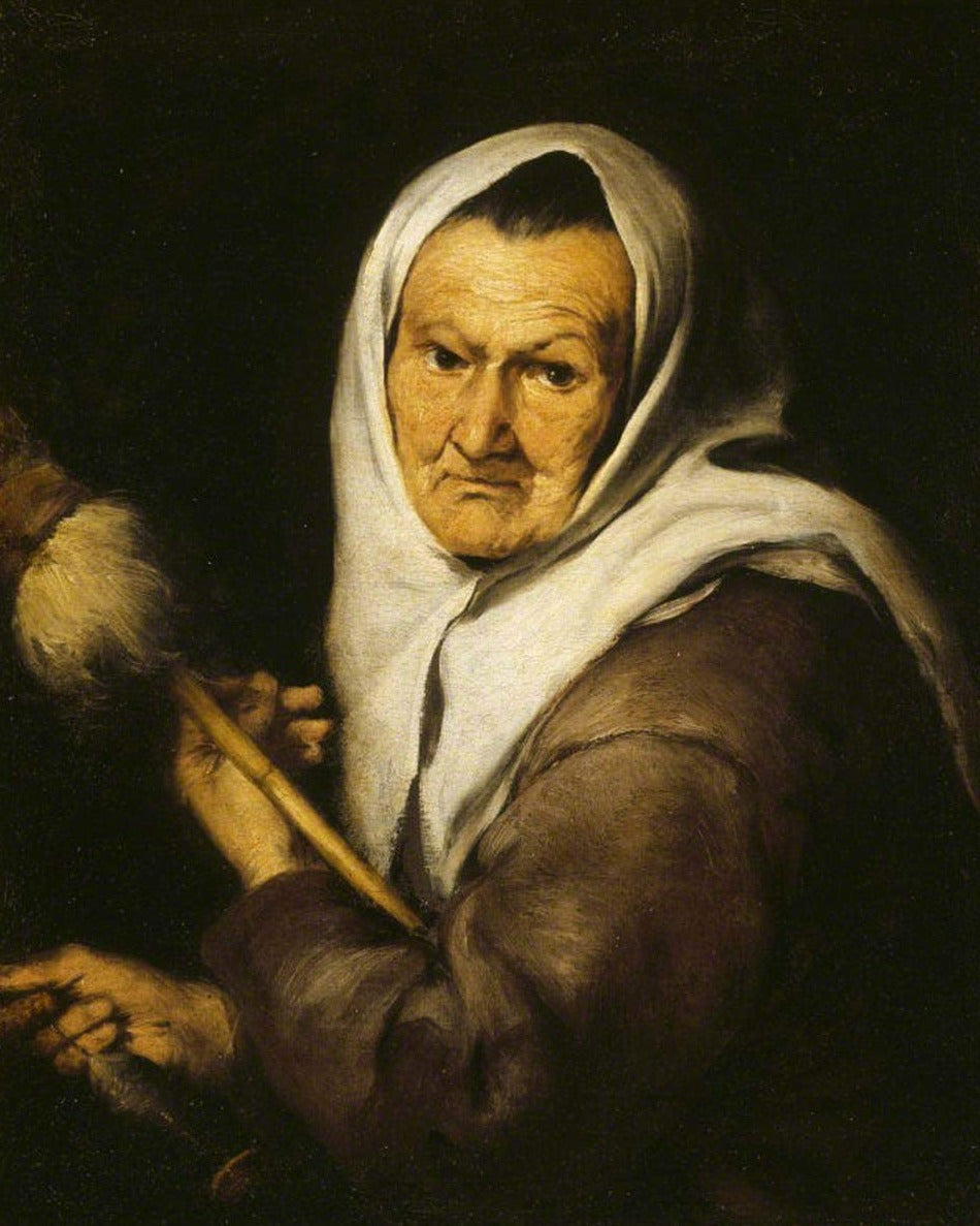 Vieille femme avec une quenouille - Bartolomé Esteban Murillo