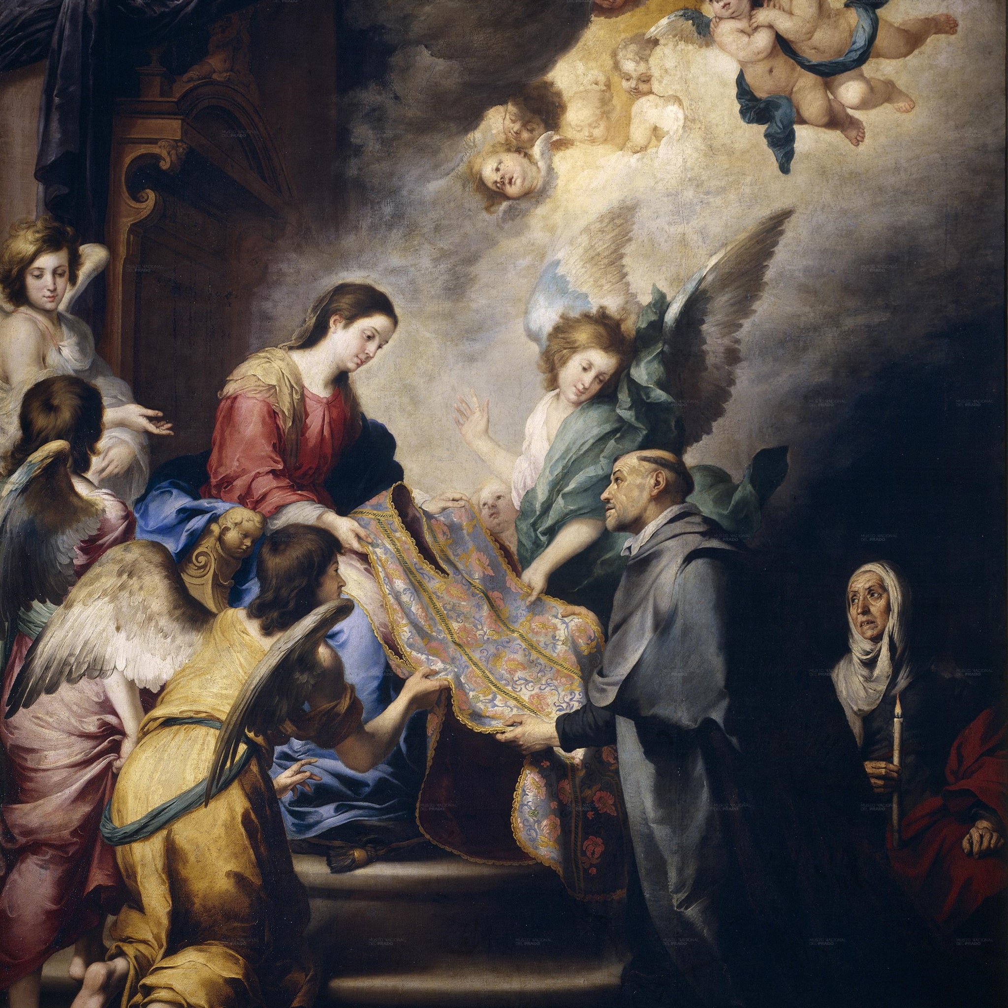 Apparition de la Vierge à saint Ildefonsus - Bartolomé Esteban Murillo