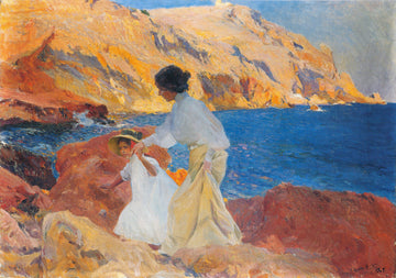 Clotilde et Elena sur les rochers, Javea - Sorolla