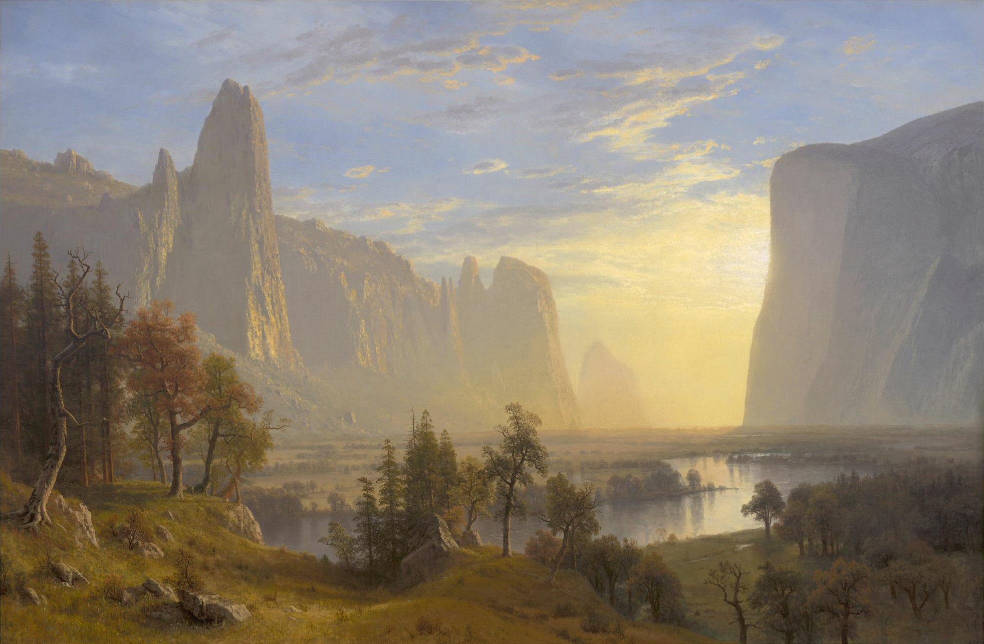 Vallée de Yosemite - Albert Bierstadt
