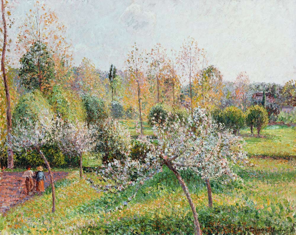 Pommiers en fleurs à Eragny - Camille Pissarro