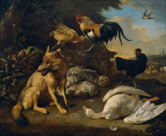 Nature morte avec des animaux - Melchior d'Hondecoeter
