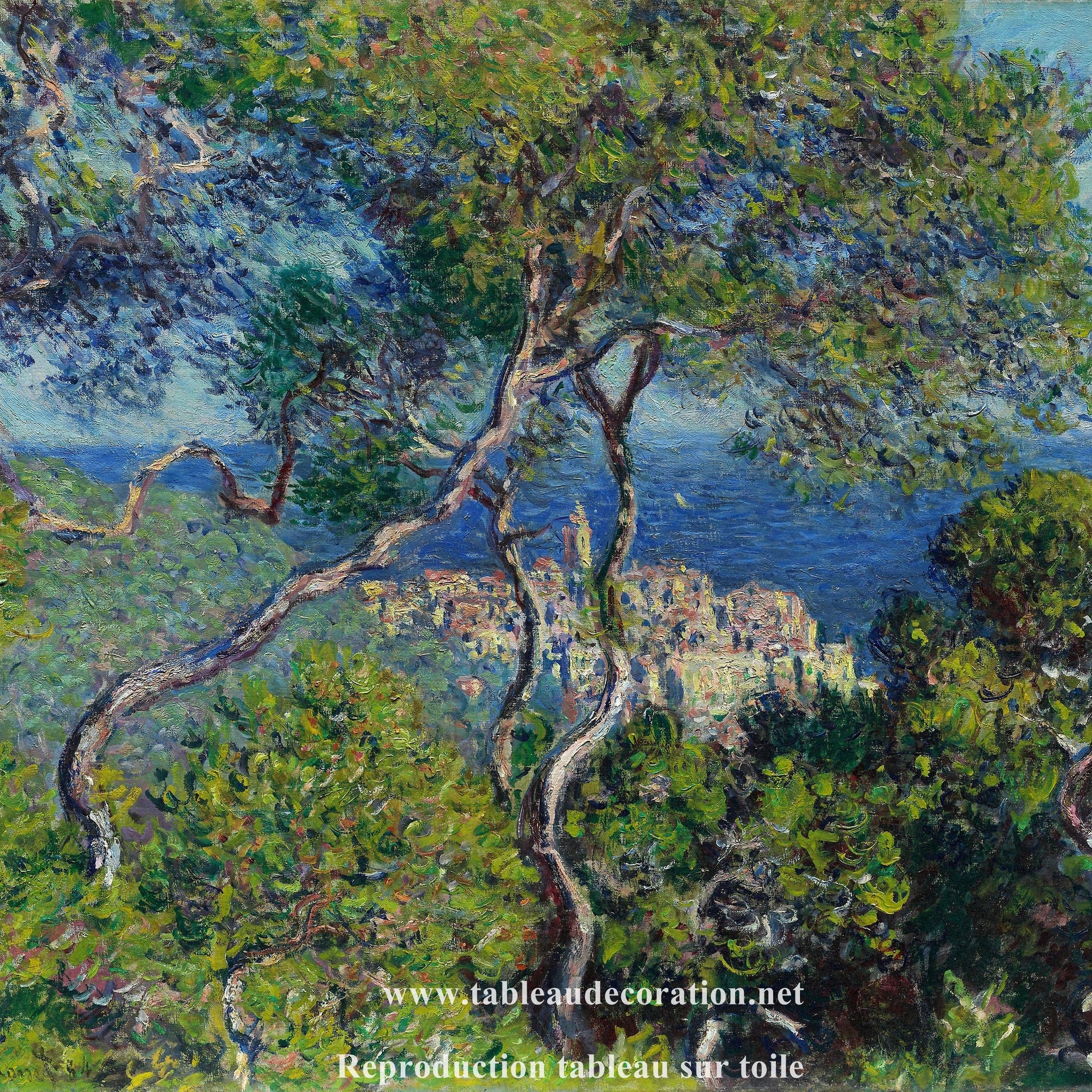 Les Villas à Bordighera - Tableau connu Monet