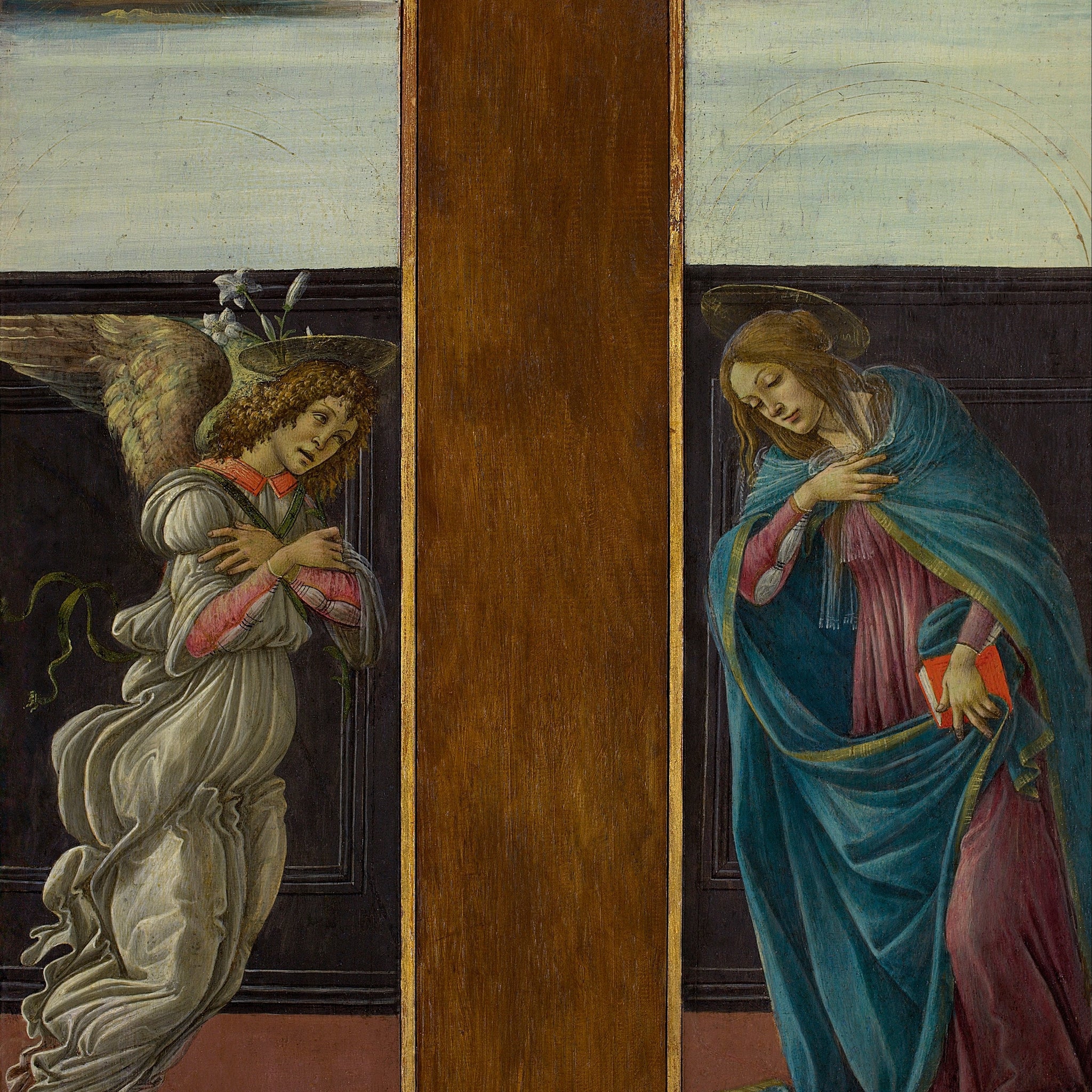 La Vierge Annoncée et l'Archange Gabriel - Sandro Botticelli