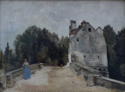 Pont et Moulin près de Mantes - Camille Corot