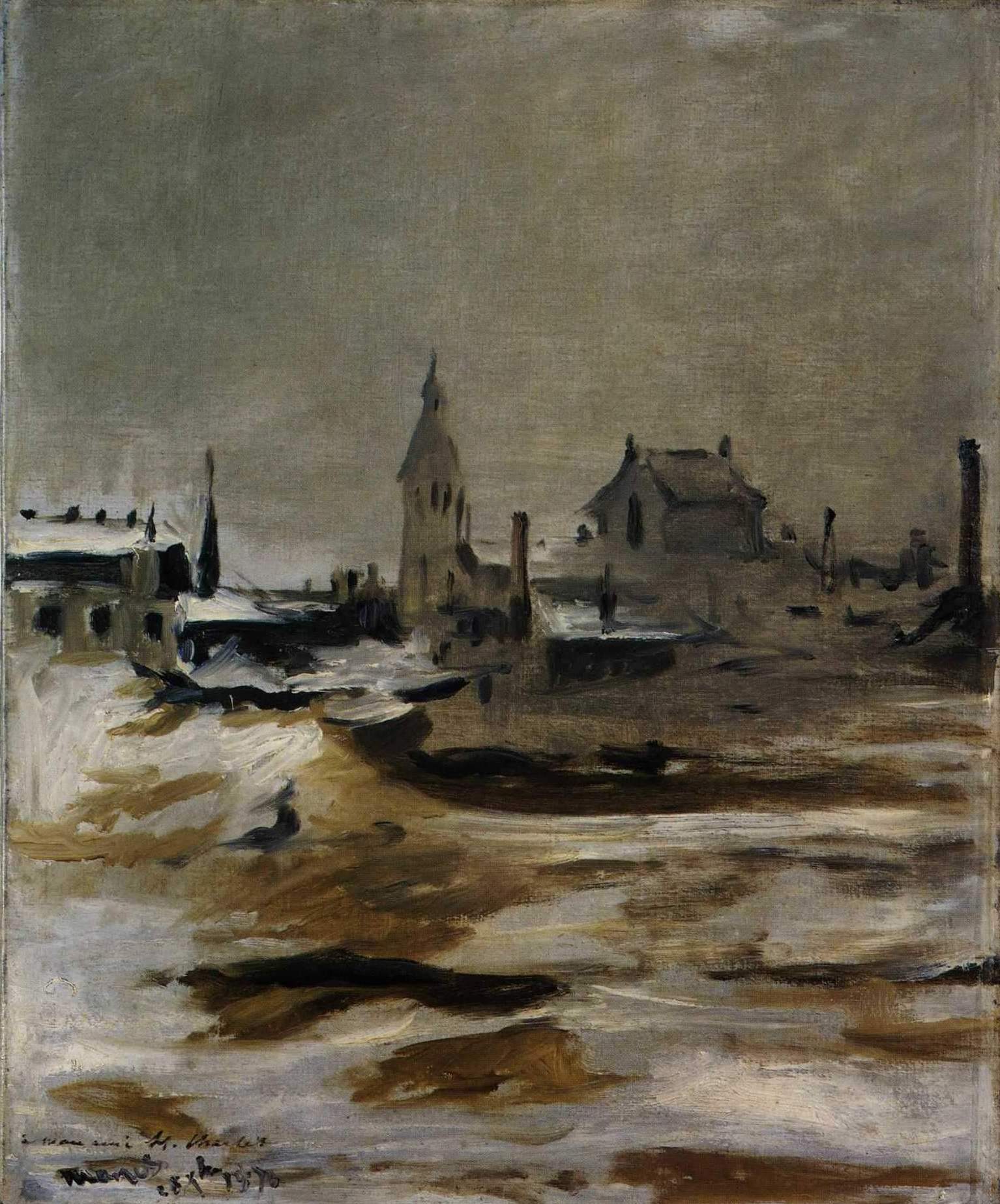 Effet de neige à Petit-Montrouge - Edouard Manet