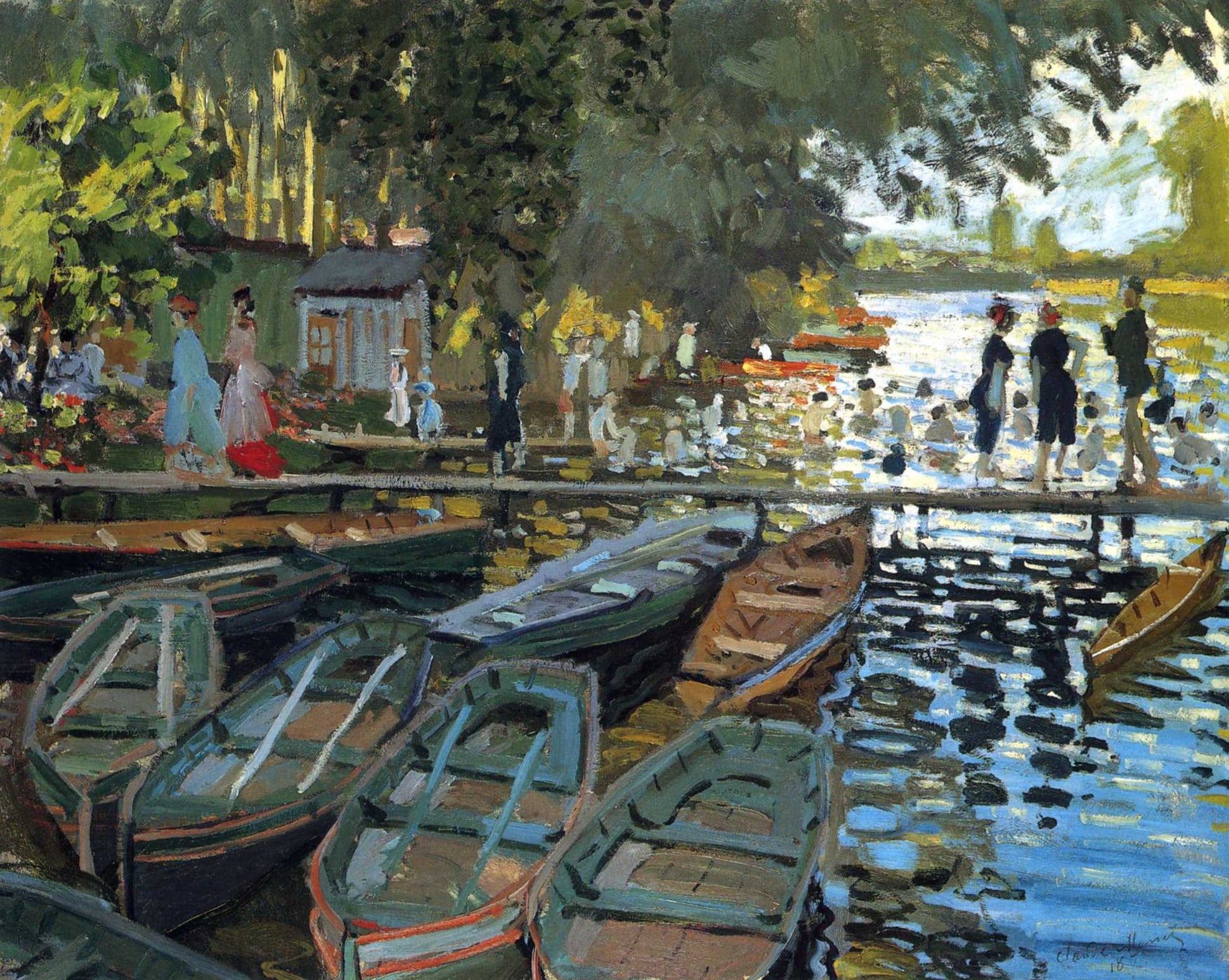 Baigneurs à la grenouillere - Claude Monet