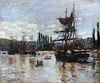 Bateaux à Rouen - Claude Monet