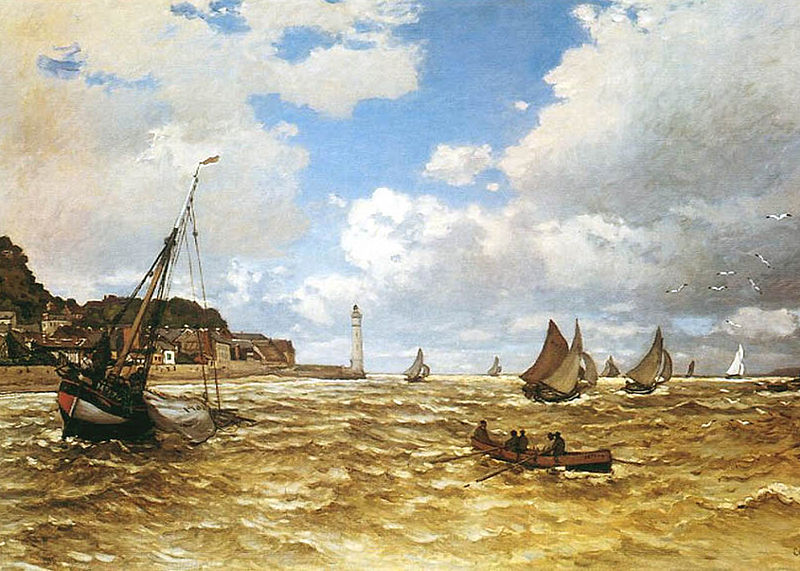 Bouche de la Seine à honfleur - Claude Monet