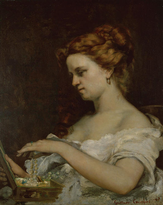 La dame à la boîte de bijoux - Gustave Courbet