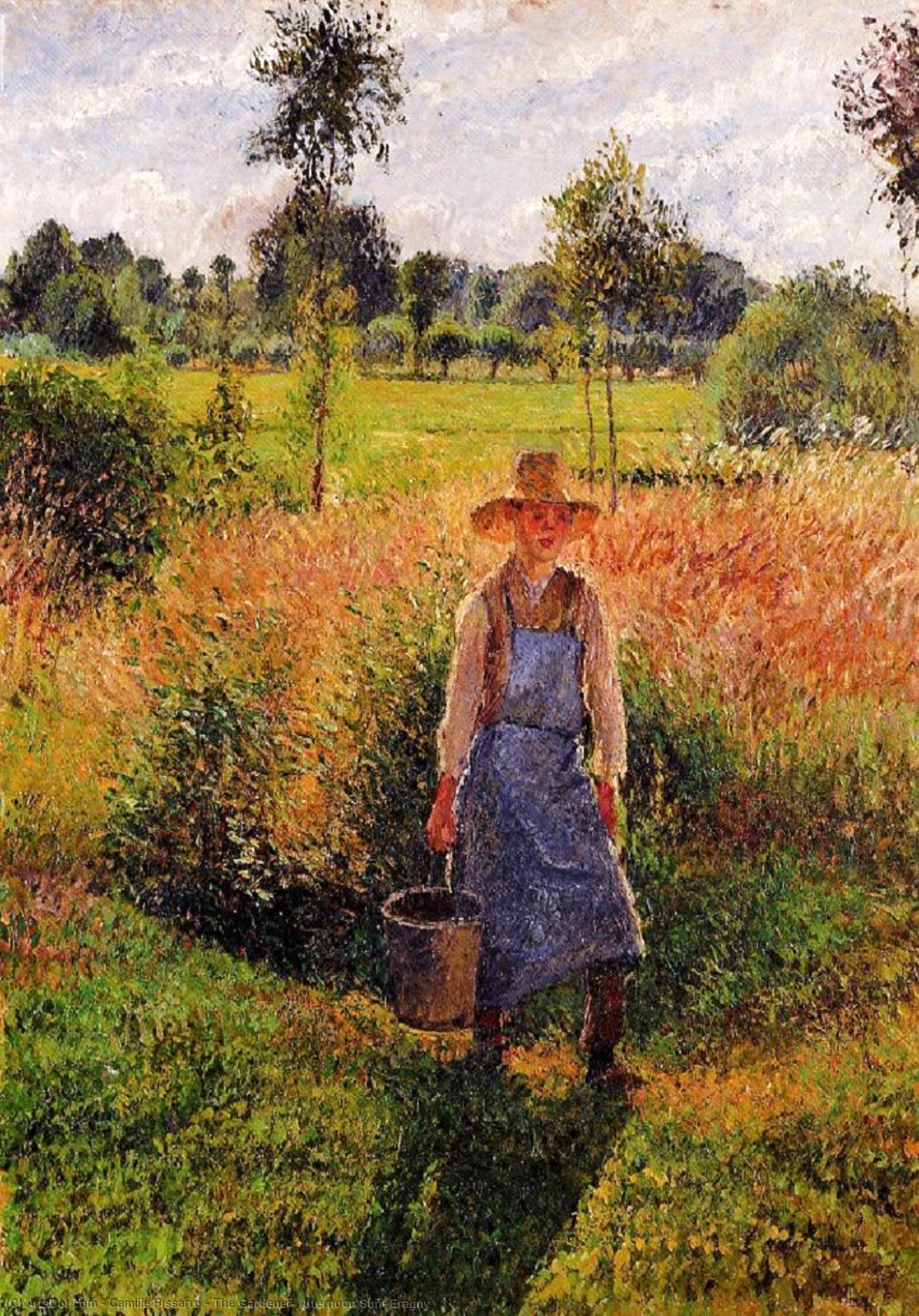 Le jardinier, Le soleil de l'après-midi, Eragny - Camille Pissarro