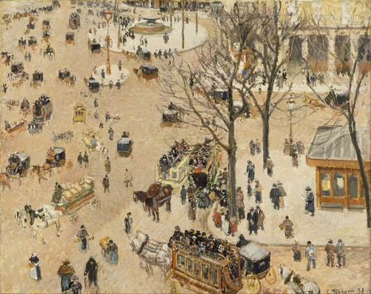 La Place du Théâtre Français - Camille Pissarro