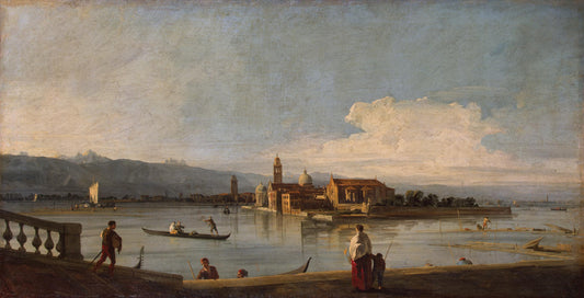Vue des îles de San Michele, San Cristoforo et Murano depuis le canal Fondamente Nove - Giovanni Antonio