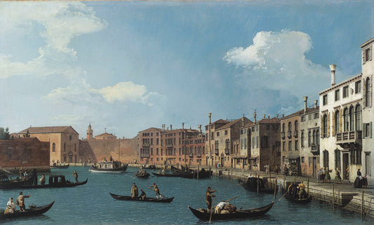 Vue du canal de Santa Chiara, Venise - Giovanni Antonio Canal