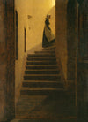 Caroline sur l'escalier - Caspar David Friedrich