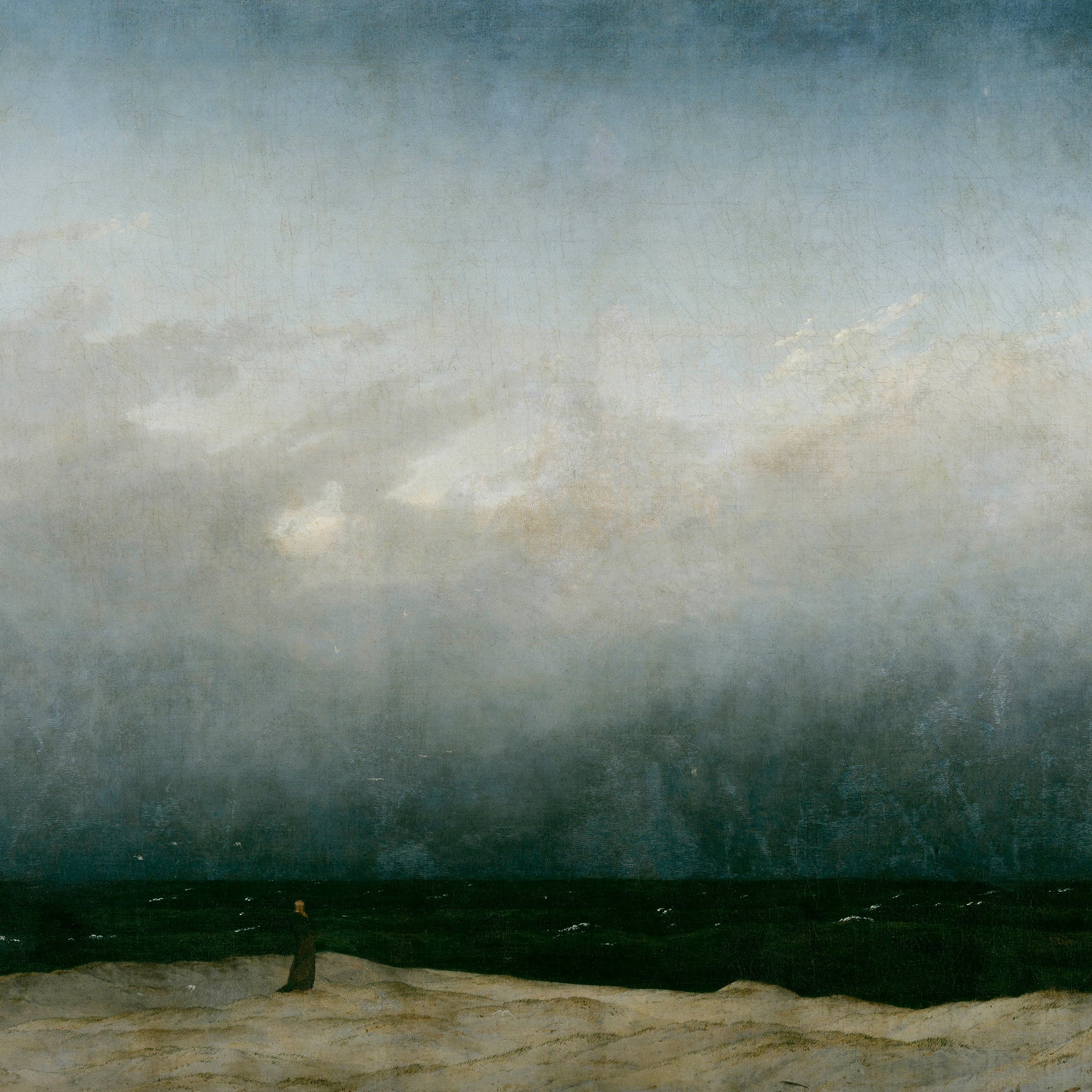Le Moine au bord de la mer - Caspar David Friedrich