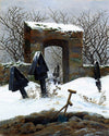 Cimetière sous la neige - Caspar David Friedrich