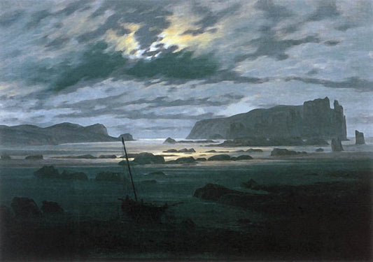 La mer du Nord au clair de lune - Caspar David Friedrich