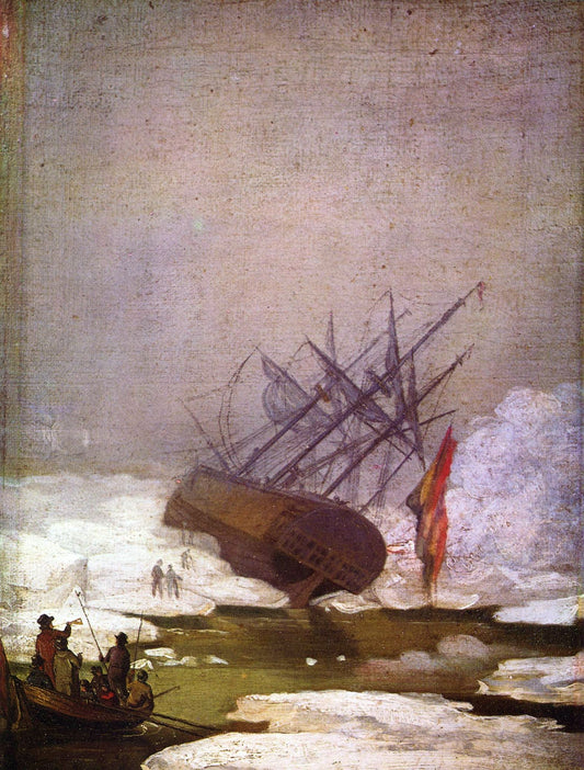 Épave dans la mer de glace - Caspar David Friedrich