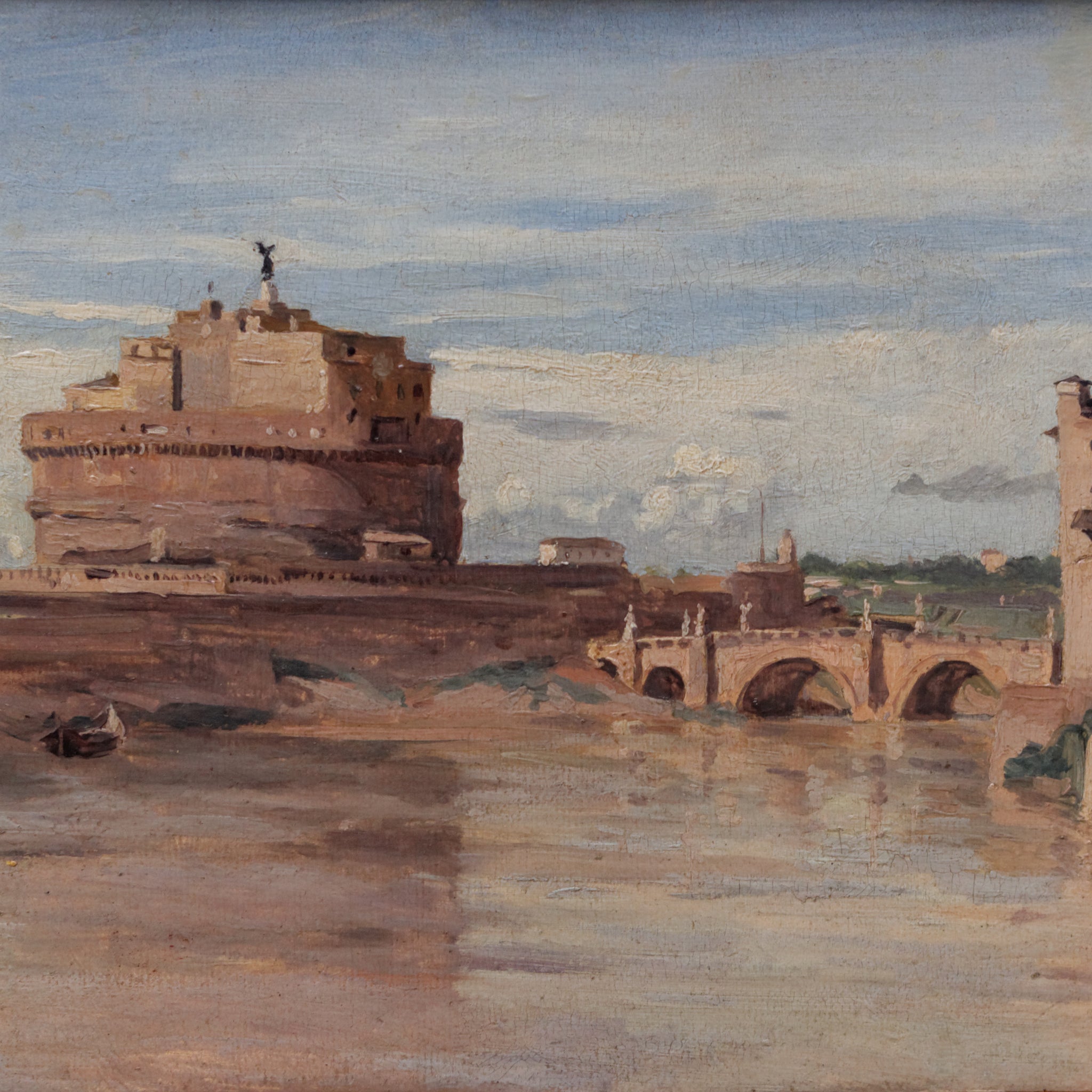 Le Château Saint-Ange et le Tibre, Rome - Camille Corot