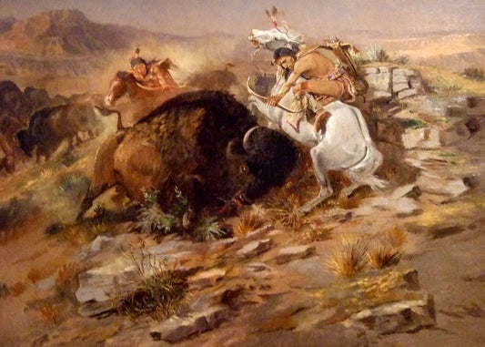 Chasse au bison - Charles Marion Russell