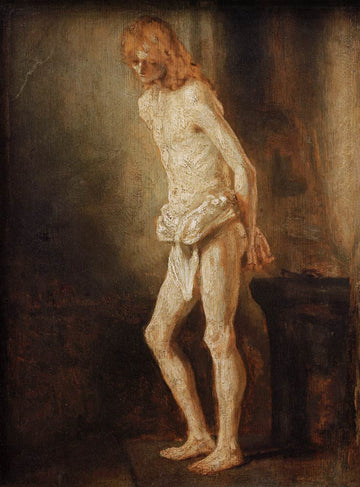 Rembrandt, Le Christ au pilier de la flagellation - Rembrandt van Rijn