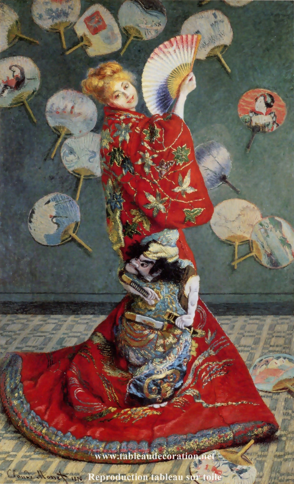 La Japonaise - Monet tableau femme