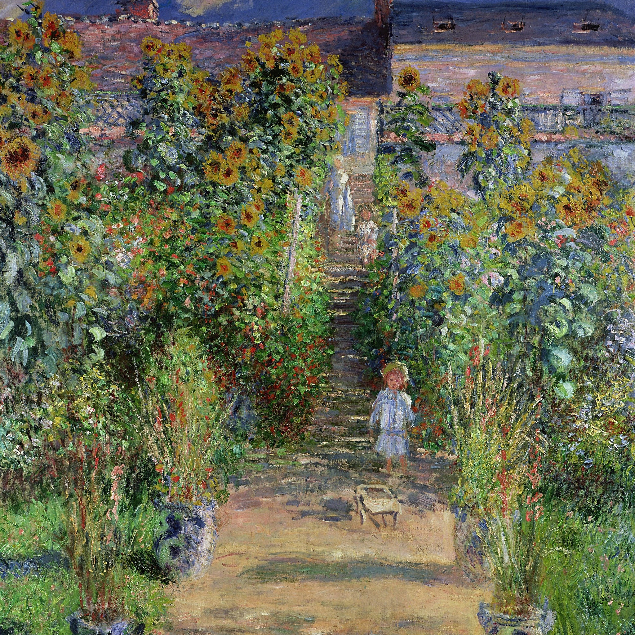 Le Jardin de Monet à Vétheuil - Claude Monet