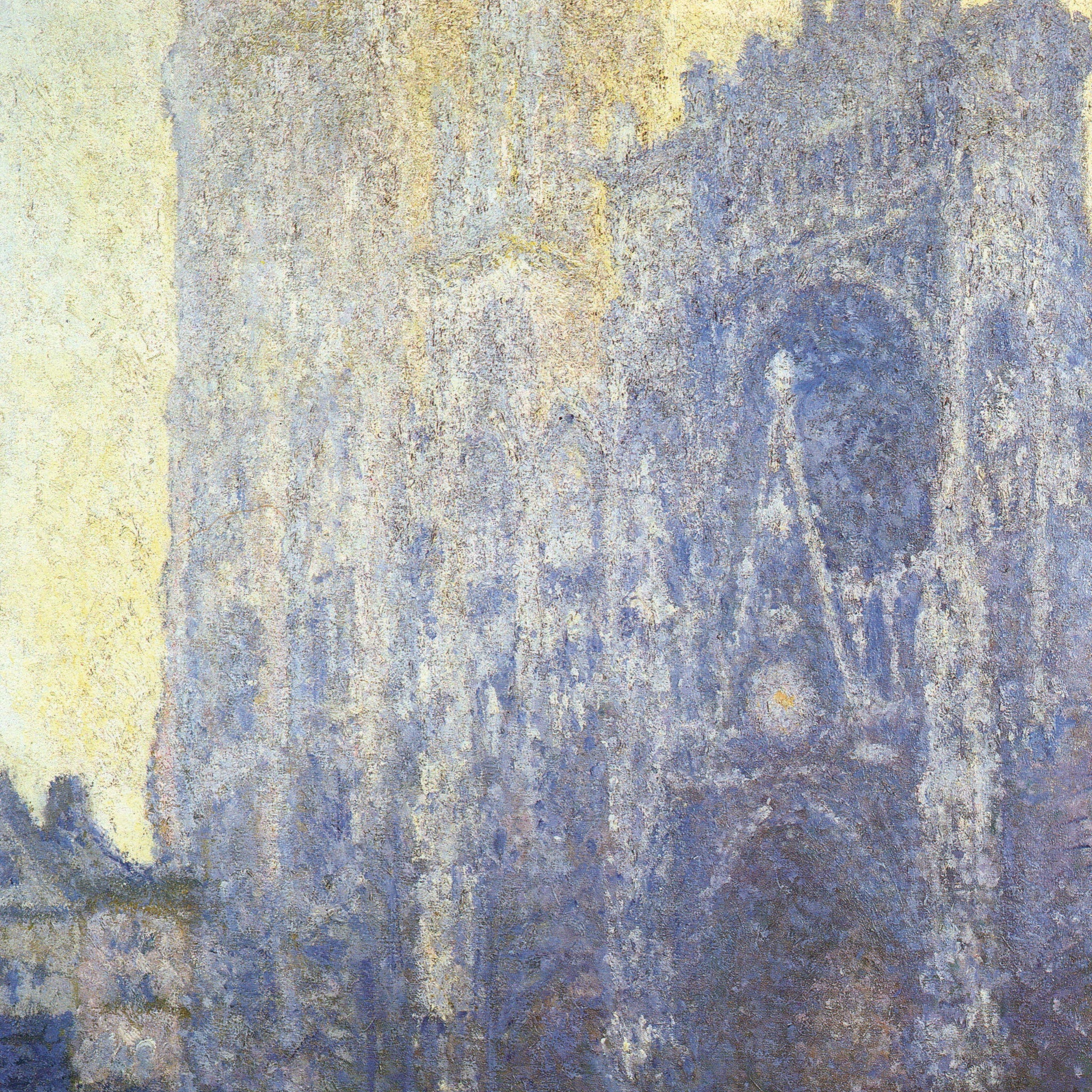 La Cathédrale de Rouen. Le Portail, effet du matin (W1347) - Claude Monet