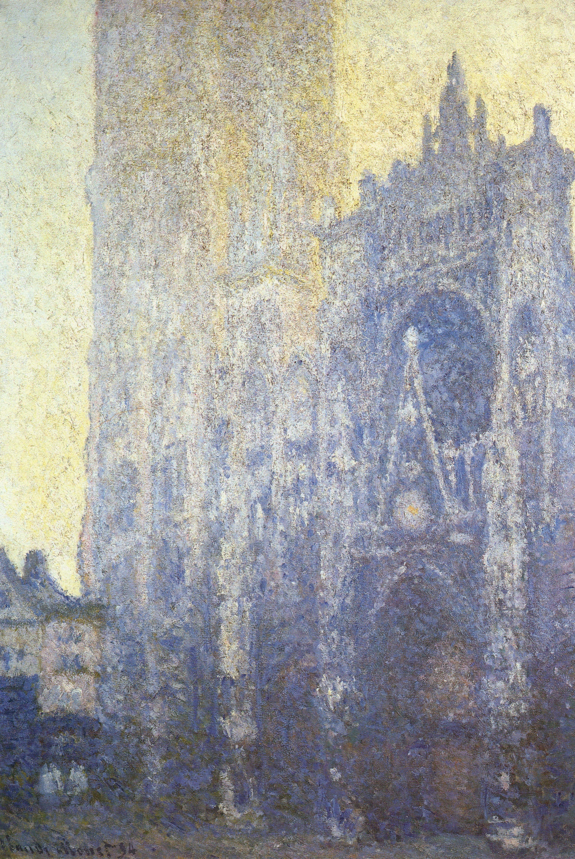 La Cathédrale de Rouen. Le Portail, effet du matin (W1347) - Claude Monet