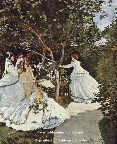 Femmes au jardin - Tableau Monet