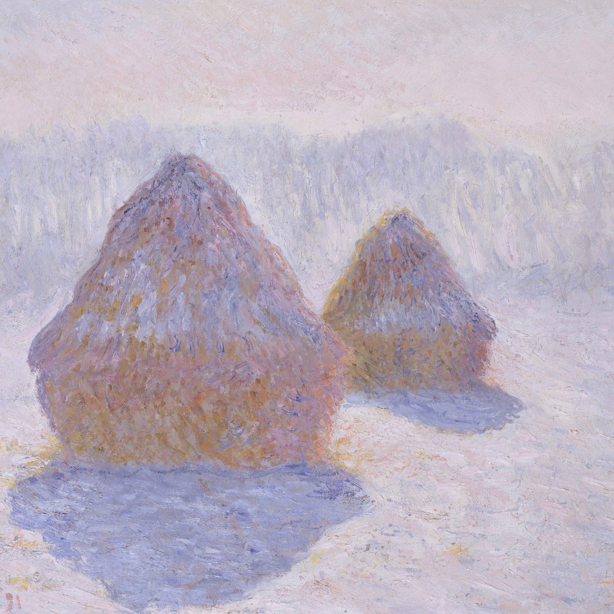 Meules, effet d'hiver - Claude Monet