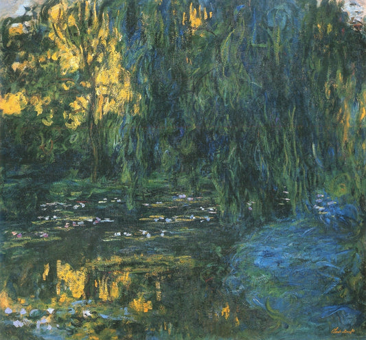 Vue du bassin aux nymphéas avec saule - Claude Monet