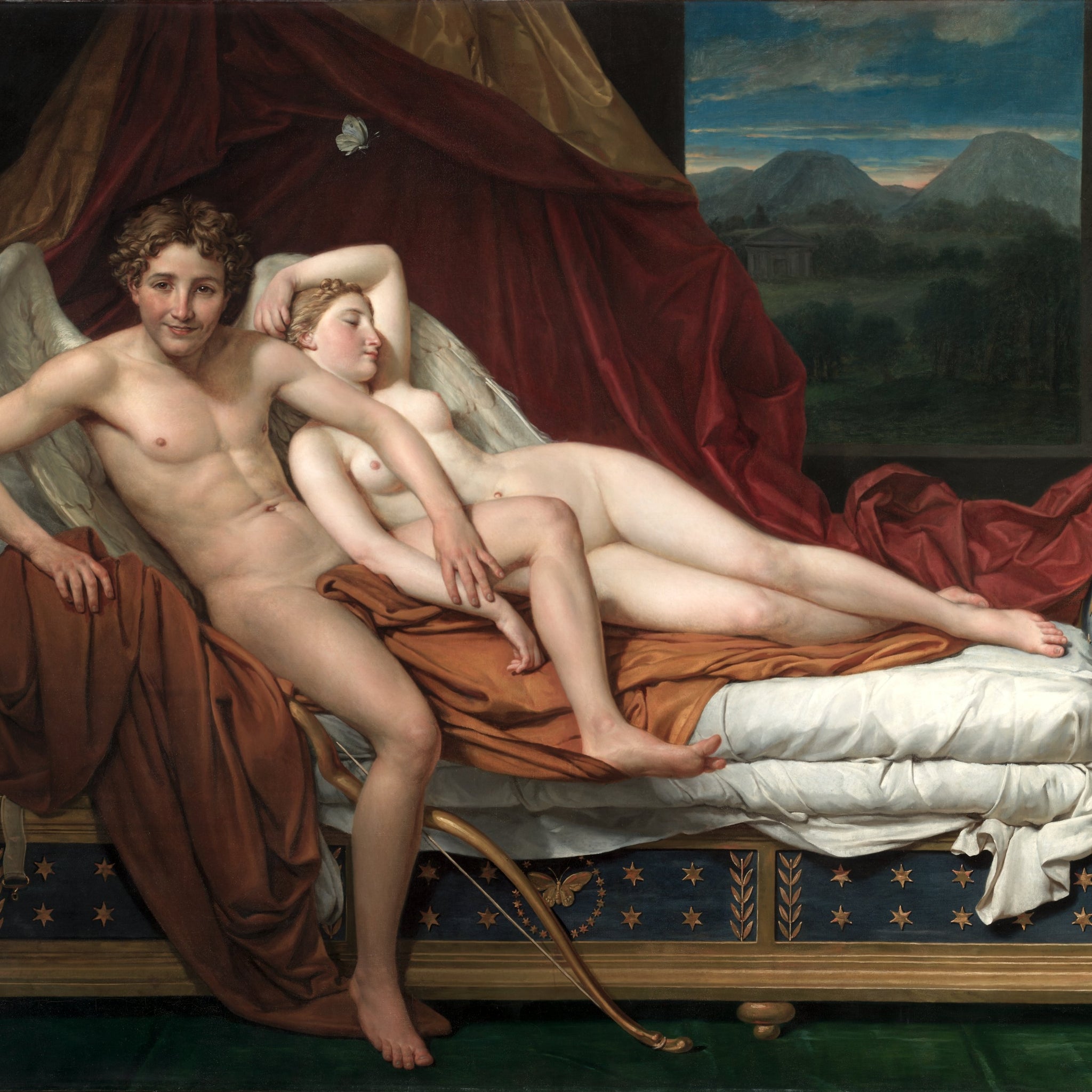 Amour et Psyché - Jacques-Louis David